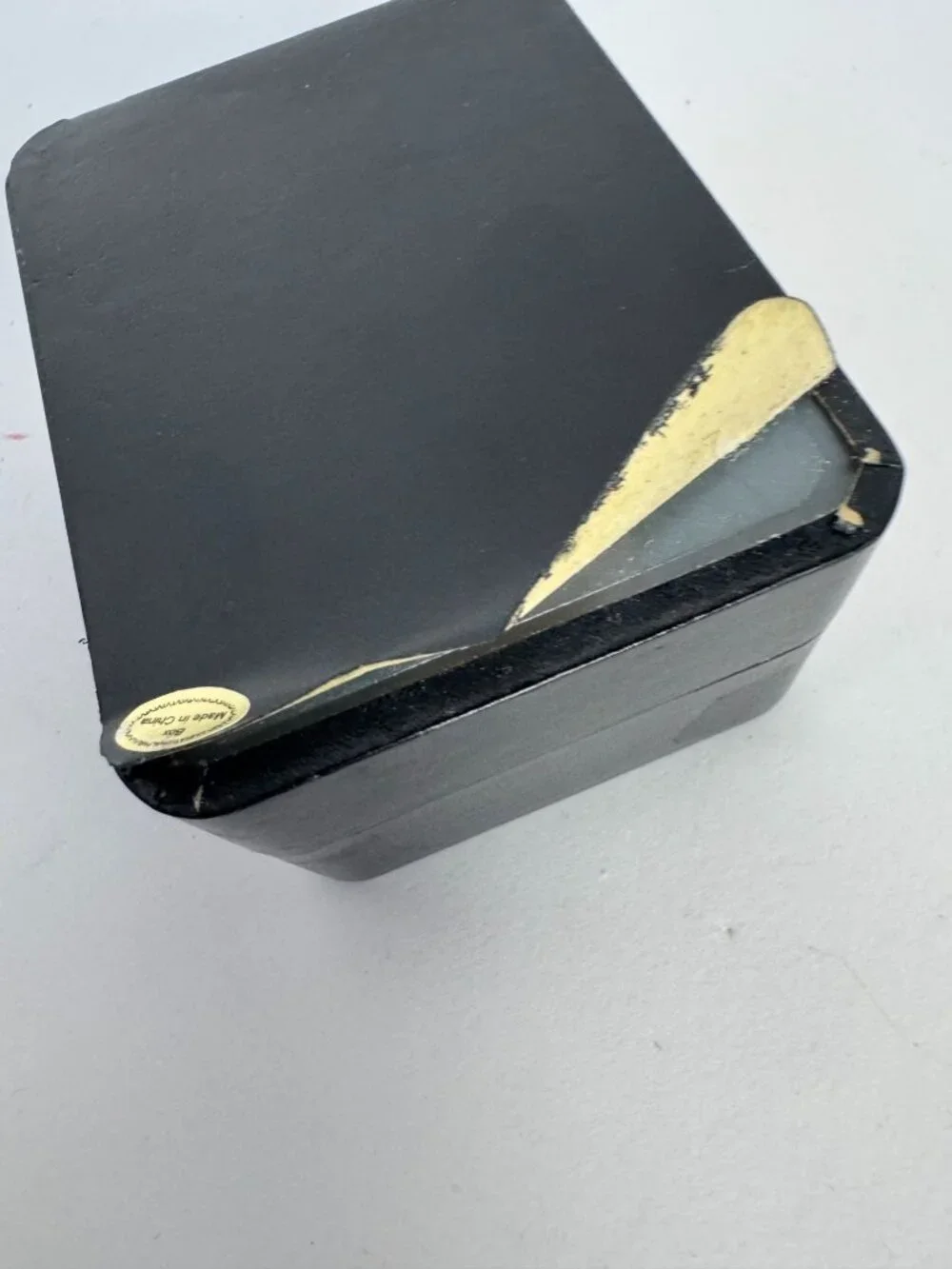 Chaleur Mens Black And Gold Tone Wrist Watch In Presentation Box